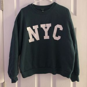 GREEN NYC SWEATER
